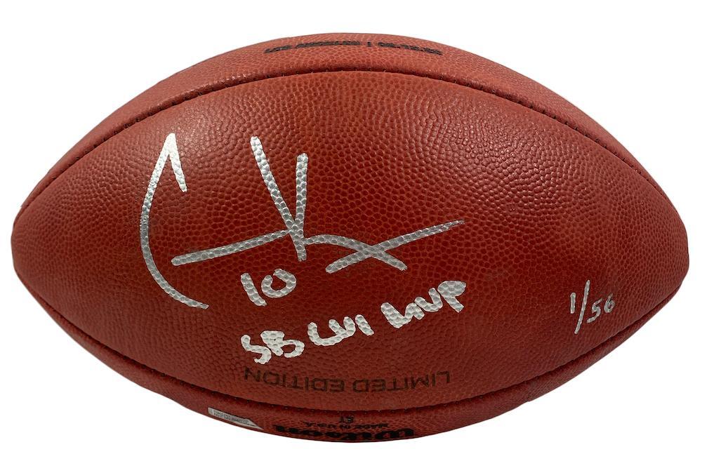 COOPER KUPP Autographed/Inscribed "SB LVI MVP" Los Angeles Rams SB LVI Champions Logo Wilson Duke Authentic Football FANATICS LE 1/56