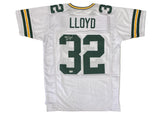 MarShawn Lloyd Autographed White #32 Custom Jersey Beckett Witnessed