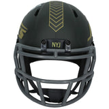 Minkah Fitzpatrick Autographed New York Jets 2025 Salute to Service Speed Mini Helmet JSA Witnessed