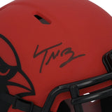 Trey McBride Autographed Arizona Cardinals RAVE Speed Mini Helmet Fanatics