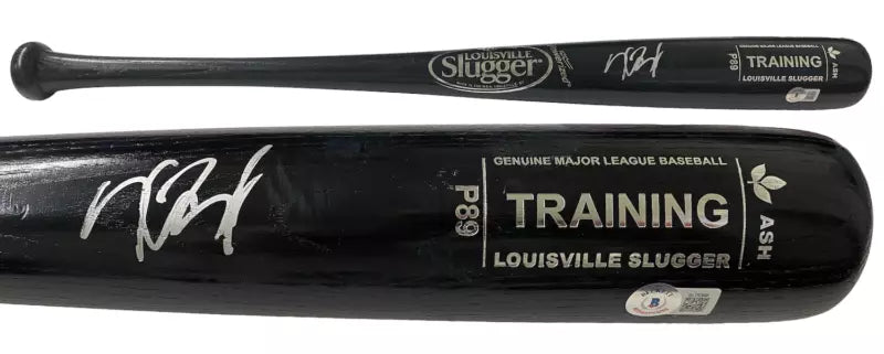 Kris Bryant Autographed 26" Black Louisville Slugger P89 Training Bat Beckett