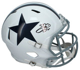 Emmitt Smith Autographed Dallas Cowboys 1960-63 Throwback Speed Full Size Helmet Beckett Witnessed