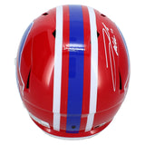 Josh Allen Autographed Buffalo Bills 1987-01 Throwback Speed Full Size Helmet Beckett Witnessed