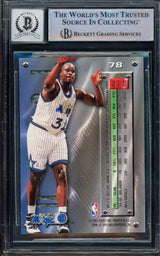 Shaquille "Shaq" O'Neal Autographed 1995-96 Fleer Metal Silver Spotlight Card #78 Orlando Magic Auto Grade Gem Mint 10 Beckett BAS #14392907