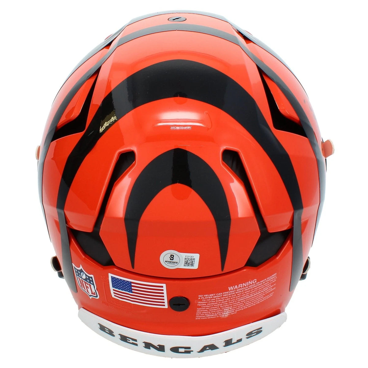 Ja'Marr Chase Autographed Cinicnnati Bengals Axiom Authentic Helmet Beckett Witnessed