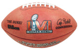 MATTHEW STAFFORD Autographed/Inscribed "SB LVI CHAMPS" Los Angeles Rams SB LVI Champions Logo Wilson Duke Authentic Football FANATICS LE 9/56