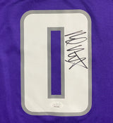 Malik Monk Autographed Sacremento Kings Purple Fanatics NBA Jersey JSA Witnessed