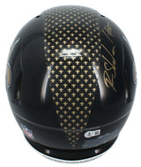 Rashid Shaheed Autographed/Inscribed "WHO DAT!" New Orleans Saints Black 2022 Alternate Speed Authentic Helmet Beckett Witnessed