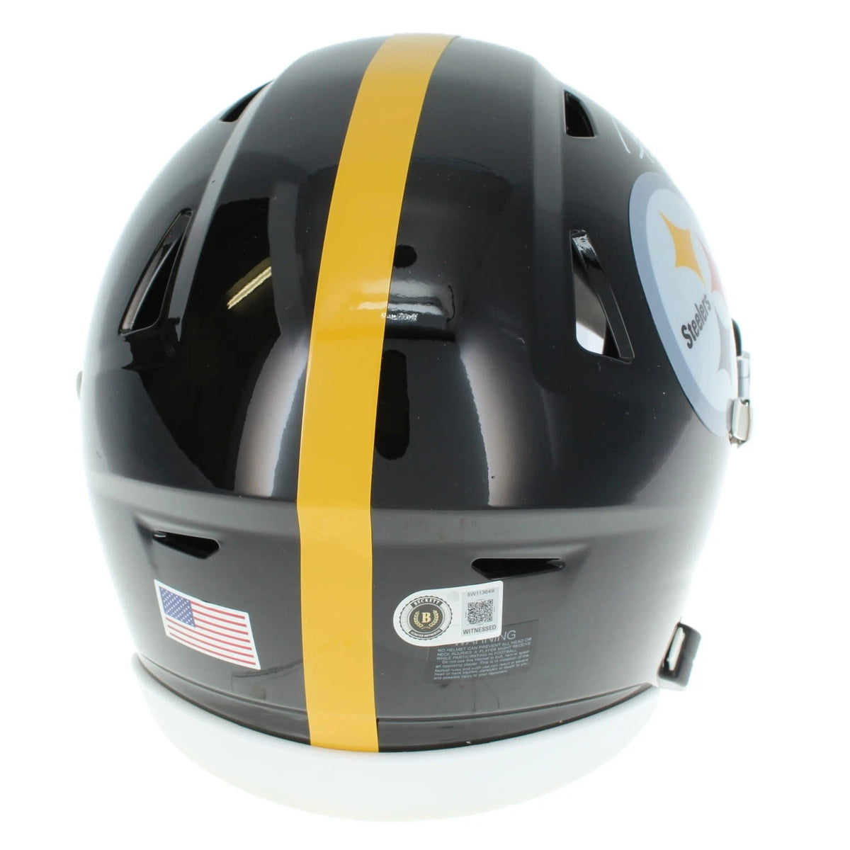 Rod Woodson Autographed Pittsburgh Steelers Speedflex Midi Helmet Beckett Witnessed