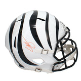 Jeff Blake Autographed Cincinnati Bengals 2022 White Alternate Speed Full Size Helmet Beckett Witnessed