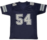 Randy White Autographed/Inscribed "HOF 94" #54 Navy Custom Jersey Beckett Witnessed