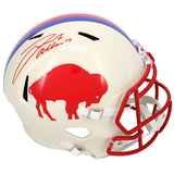 Josh Allen Autographed Buffalo Bills RETRO Speed Full Size Helmet Beckett Witnessed