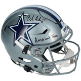 Brandon Aubrey Autographed/Inscribed "AMERICA'S TEAM" Dallas Cowboys Speedflex Authentic Helmet Beckett Witnessed