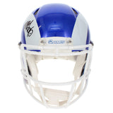 Myles Garrett Autographed Los Angeles Rams White 2026 Alternate Fearsome White Speed Authentic Helmet Beckett Witnessed