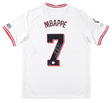 Kylian Mbappe Autographed 2021-22 Paris Saint-Germain Jordan Brand White Alternate Authentic Jersey Panini