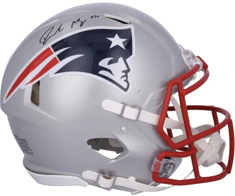Drake Maye Autographed New England Patriots Speed Authentic Helmet Fanatics