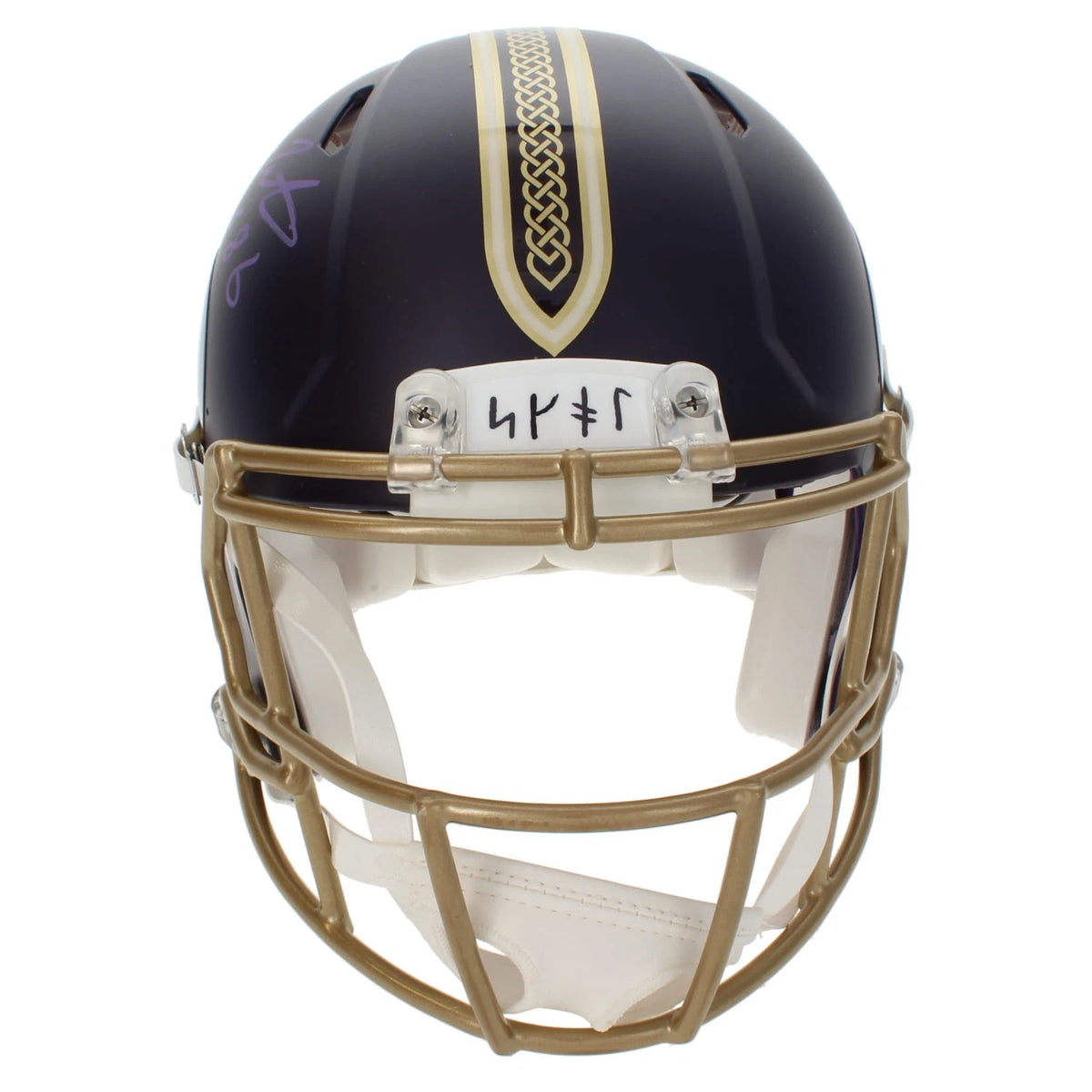 Fran Tarkenton Autographed/Inscribed "HOF 86" Minnesota Vikings Rivalries Speed Authentic Helmet Beckett Witnessed
