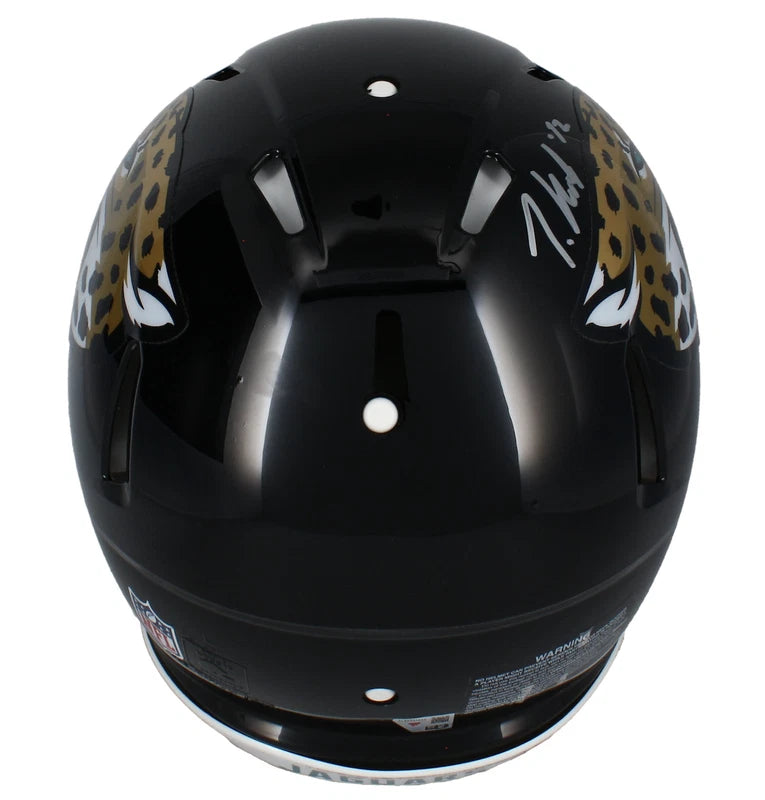 Travis Hunter Autographed Jacksonville Jaguars Speed Authentic Helmet Fanatics