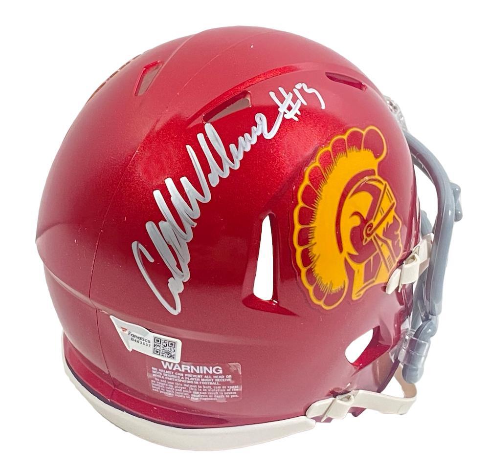Caleb Williams Autographed USC Trojans Speed Mini Helmet Fanatics