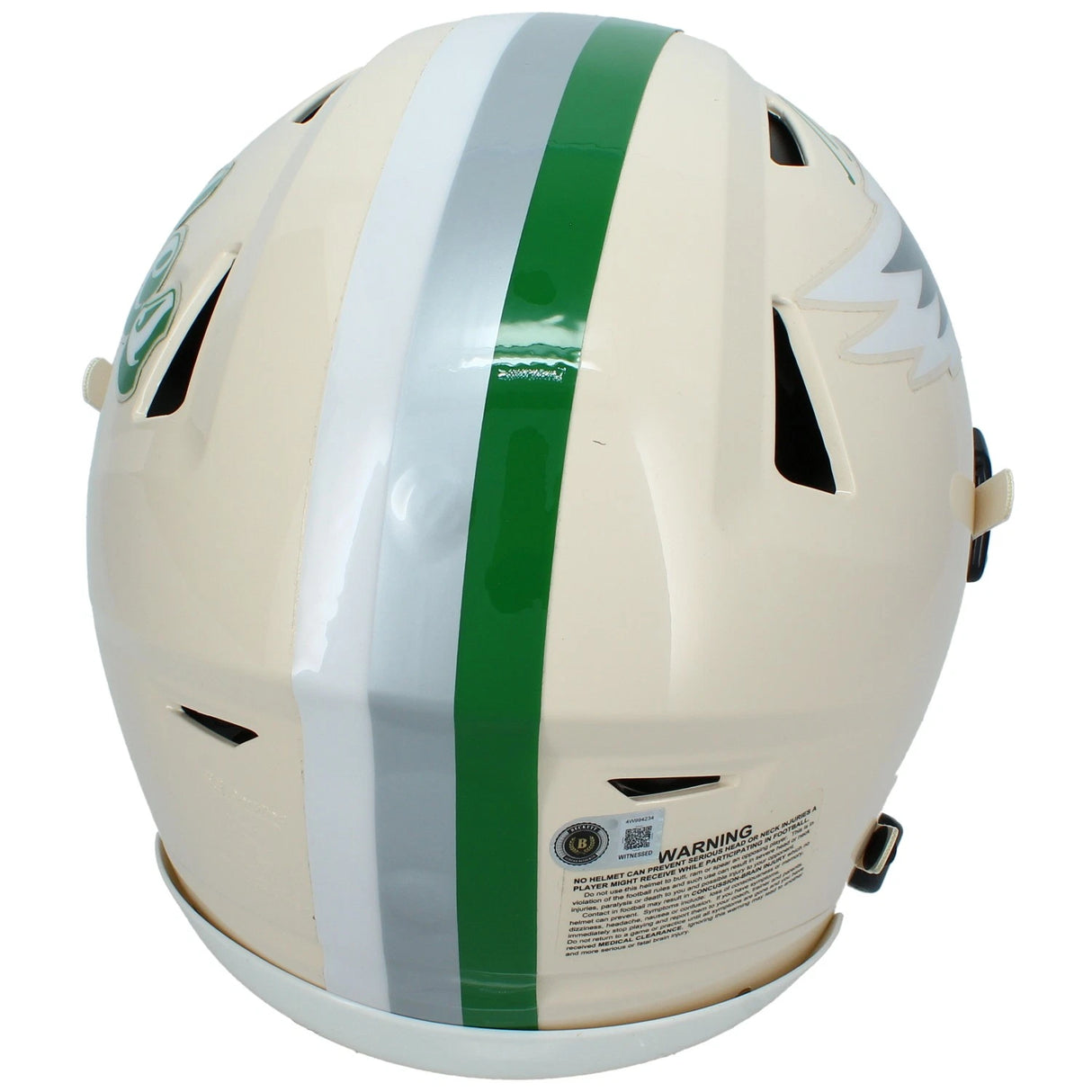 Makai Lemon Autographed Philadelphia Eagles RETRO Speedflex Authentic Helmet Beckett Witnessed