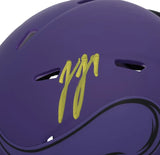 J.J. McCarthy Autographed Minnesota Vikings RAVE Speed Mini Helmet Fanatics