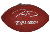 Jayden Daniels Autographed/Inscribed "2024 OROY" Authentic Duke NFL Football Fanatics