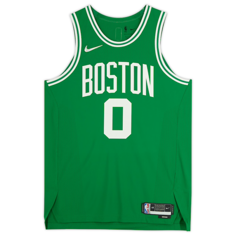 Jayson Tatum Autographed Boston Celtics Green Nike Authentic Jersey Fanatics