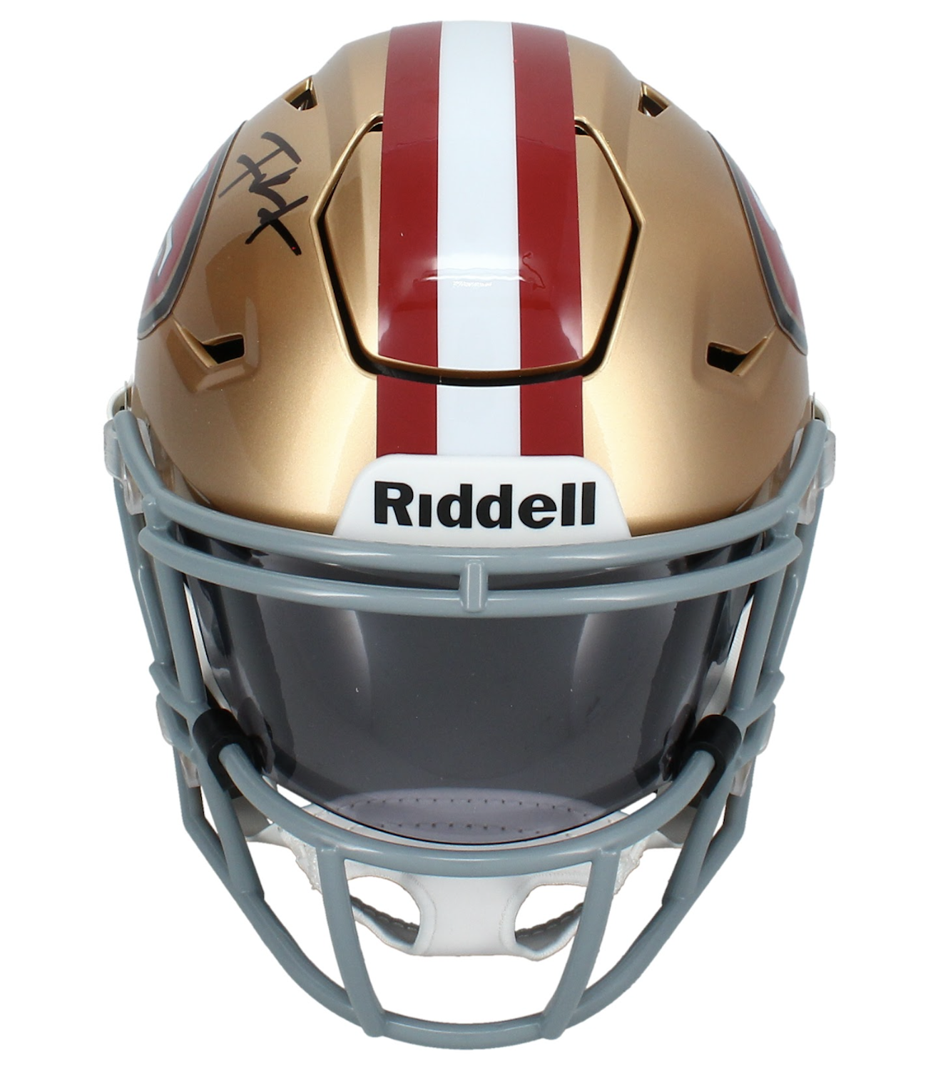 Frank Gore Autographed San Francisco 49ers Speedflex Midi Helmet Beckett Witnessed