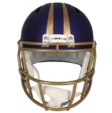 Ray Lewis Autographed Baltimore Ravens Purple 2024 Alternate Speed Full Size Helmet Beckett Witnessed
