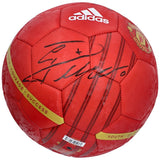 CRISTIANO RONALDO Autographed Manchester United Logo Soccer Ball FANATICS