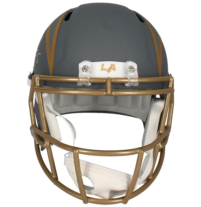 Antonio Gates Autographed Chargers Slate Speed Full Size Helmet Beckett Witnessed