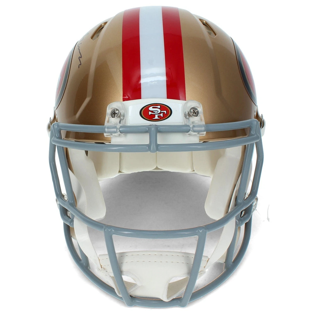 De'Zuan Stribling Autographed San Francisco 49ers Speed Authentic Helmet Beckett Witnessed