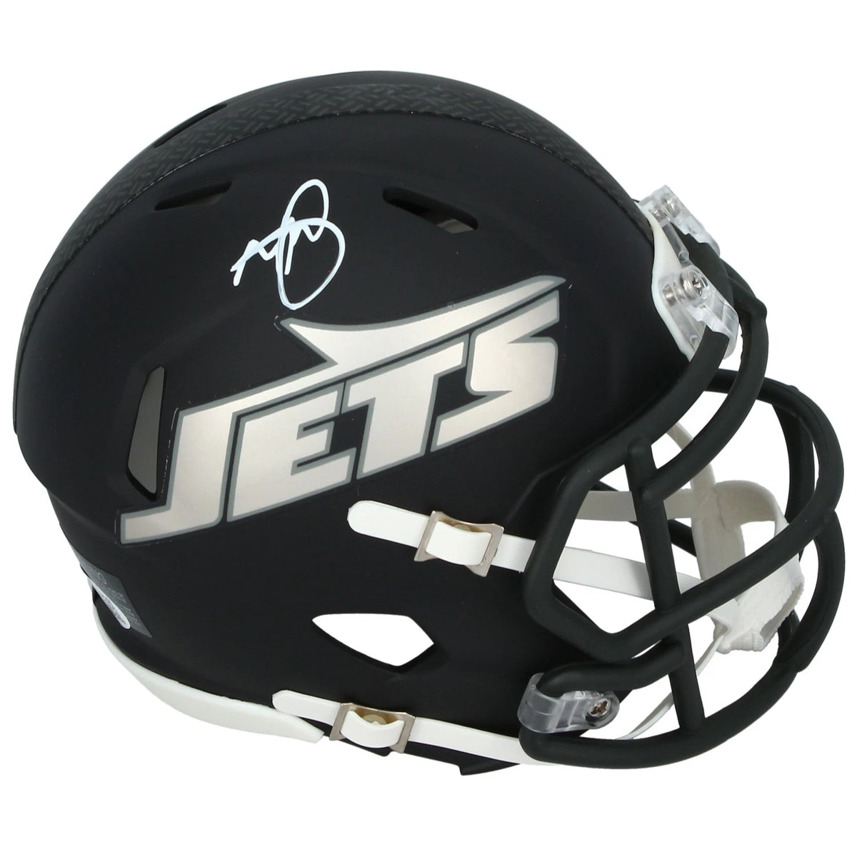 Minkah Fitzpatrick Autographed New York Jets Black Rivalries Speed Mini Helmet JSA Witnessed