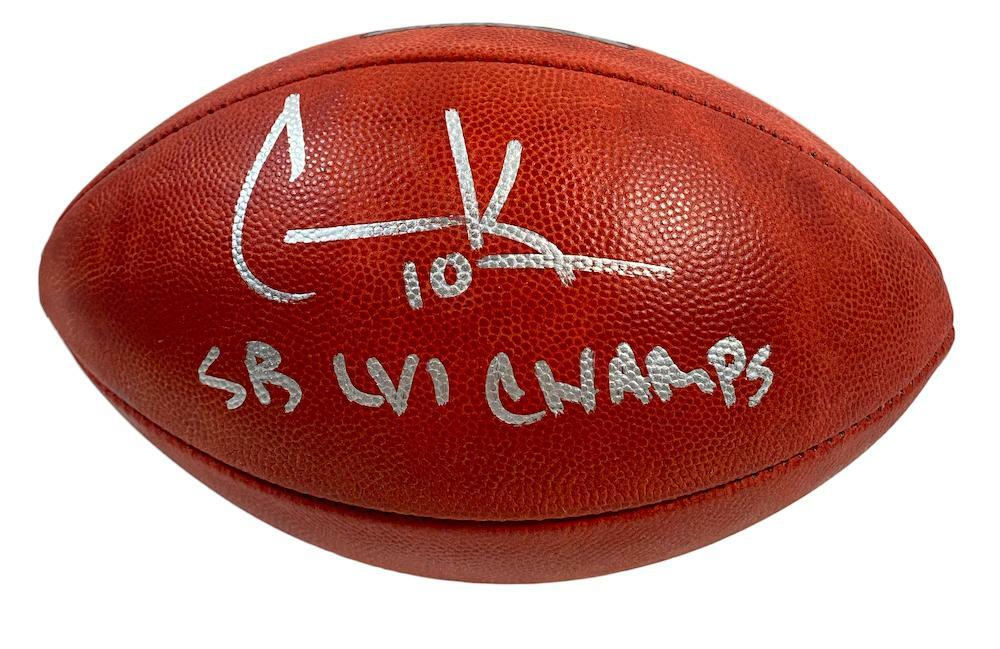 Cooper Kupp Autographed/Inscribed "SB LVI Champs" Los Angeles Rams SB LVI Champs Logo Official Wilson Duke Football Fanatics