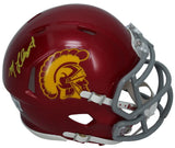 MarShawn Lloyd Autographed USC Trojans Speed Mini Helmet Beckett Witnessed