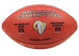 COOPER KUPP Autographed/Multi-Inscribed Los Angeles Rams SB LVI Champions Logo Wilson Duke Authentic Football FANATICS LE 10