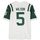 Garrett Wilson Autographed New York Jets 2024 White Nike Alternate Limited Jersey Fanatics