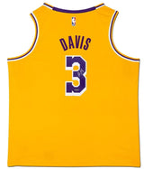 Anthony Davis Autographed Los Angeles Lakers Gold Swingman Jersey UDA