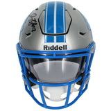 Isaac Teslaa Autographed Detroit Lions Speedflex Midi Helmet Beckett Witnessed
