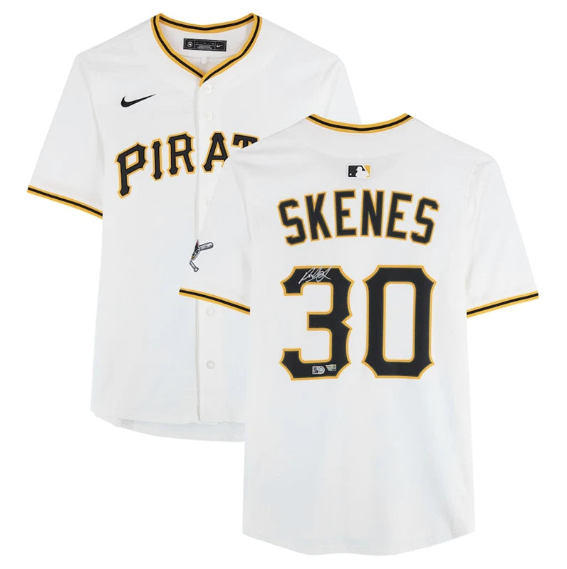 Paul Skenes Autographed Pittsburgh Pirates White Nike Limited Jersey Fanatics