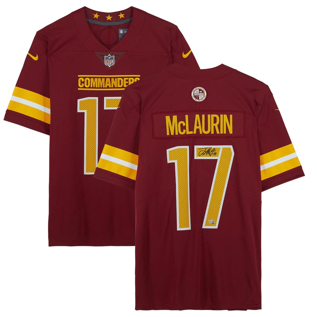 Terry McLaurin Autographed Washington Commanders Burgundy Nike Game Jersey Fanatics