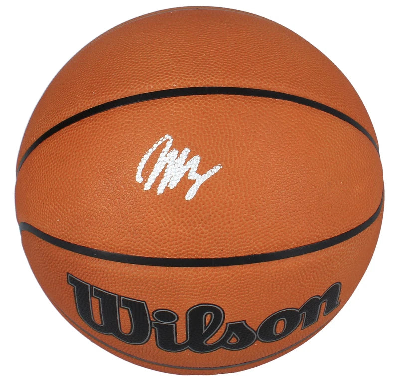 Victor Wembayana Autographed Wilson Official NBA Authentic Basketball Fanatics