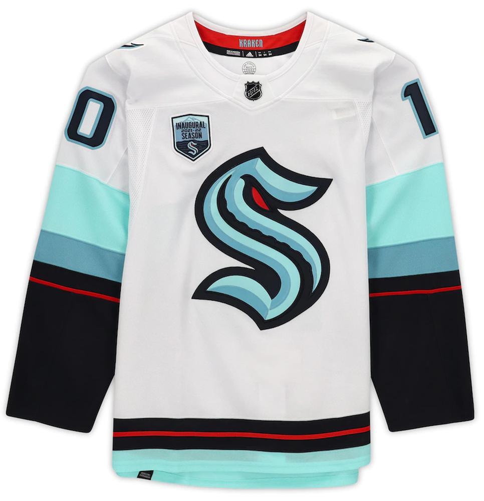 MATT BENIERS Autographed Seattle Kraken White Adidas Jersey FANATICS
