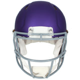 Justin Jefferson Autographed Minnesota Vikings 2023 Alternate Tribute Speed Authentic Helmet Beckett Witnessed
