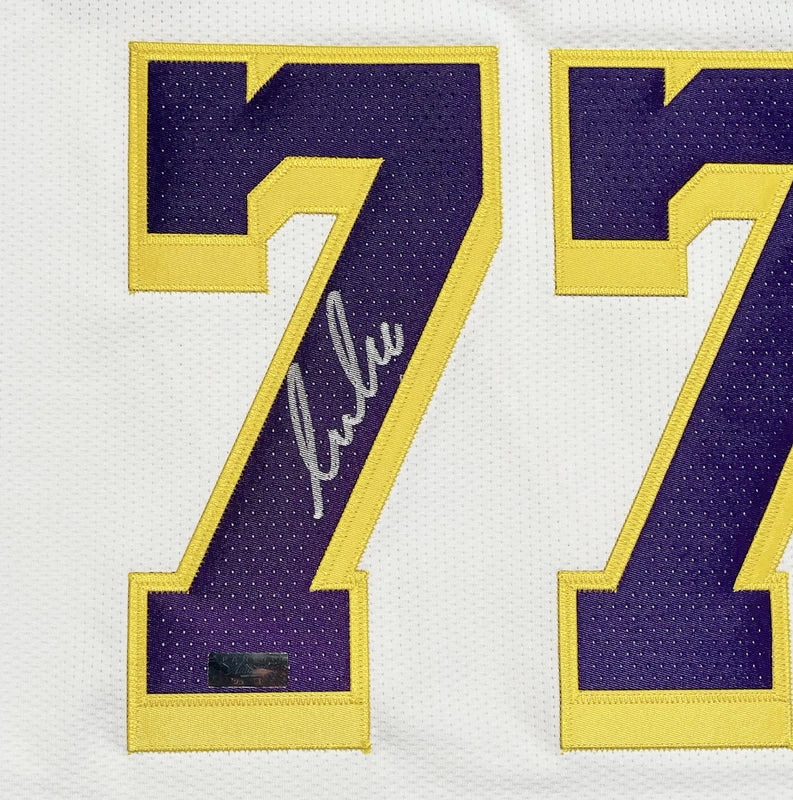 Luka Doncic Autographed Los Angeles Lakers White Nike Authentic Jersey Panini