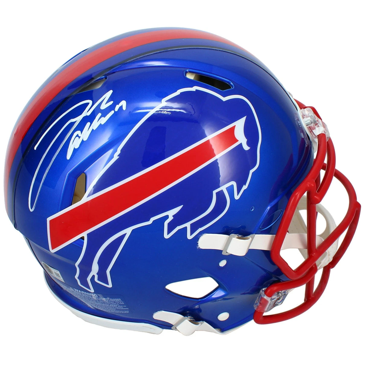 Josh Allen Autographed Buffalo Bills FLASH Speed Authentic Helmet Beckett Witnessed