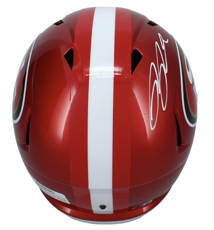 RICKY PEARSALL SIGNED SAN FRANCISCO 49ERS F/S FLASH SPEED REPLICA HELMET BECKETT