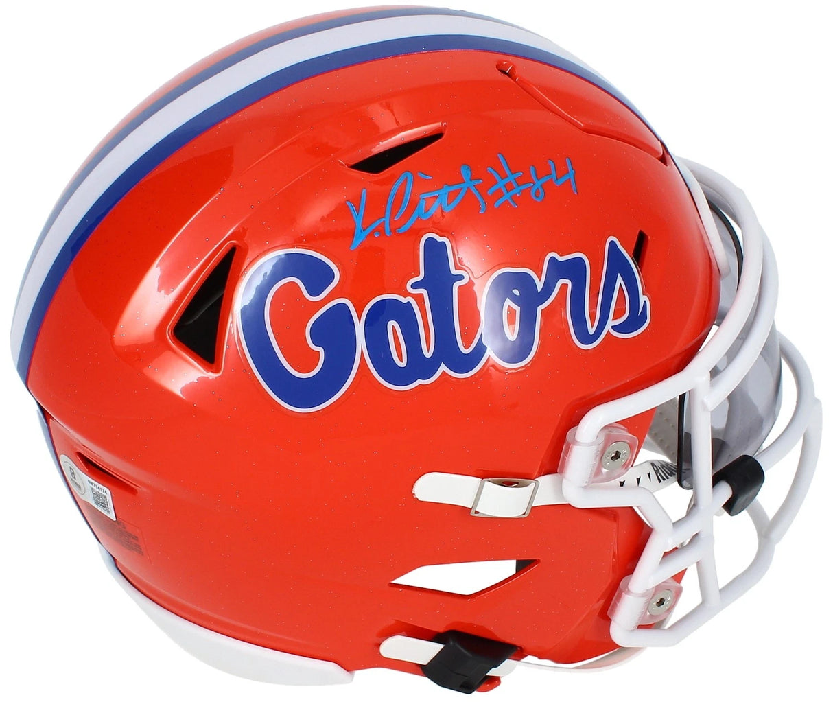 Kyle Pitts Autographed Florida Gators Speedflex Midi Helmet Beckett Witnessed