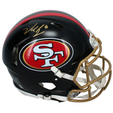 Nick Bosa Autographed San Francisco 49ers Black Rivalries Speed Authentic Helmet Beckett Witnessed
