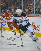 LEON DRAISAITL Autographed/Multi-Inscribed Edmonton Oilers 16" x 20" Photograph FANATICS LE 50